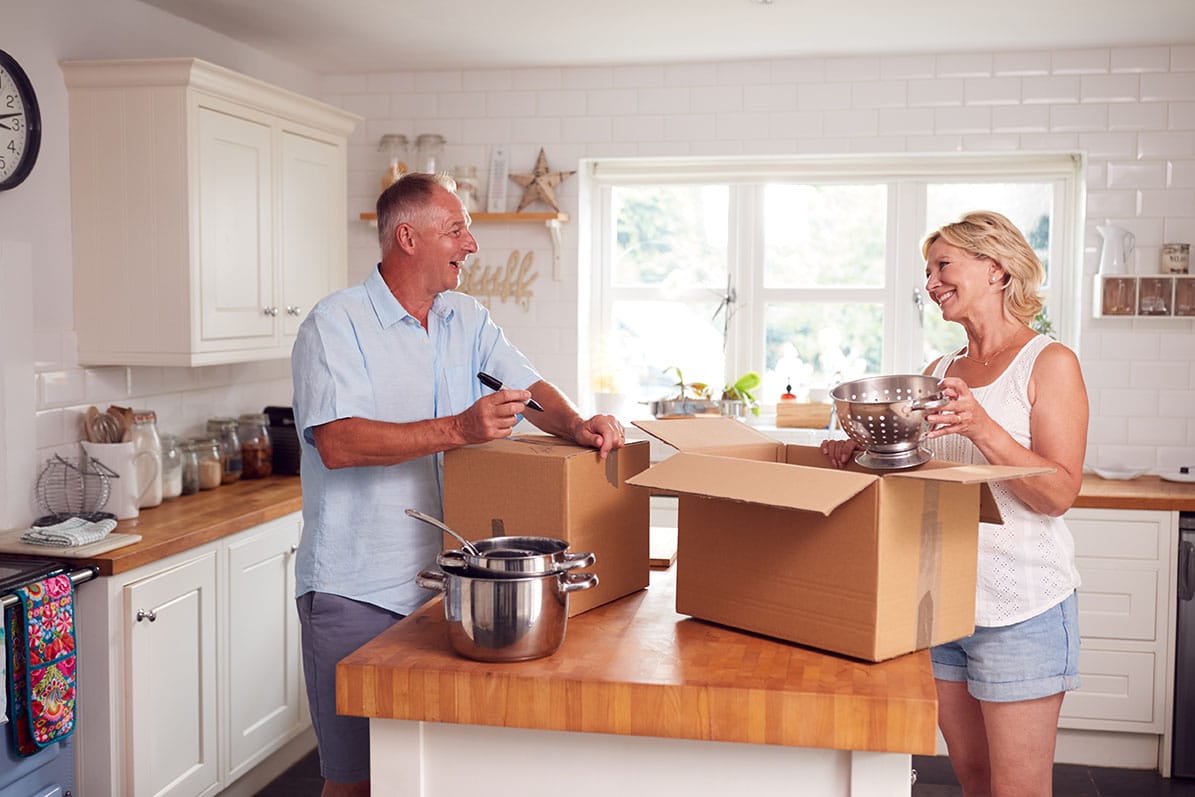 downsizing before a move